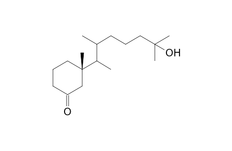 (3S)-3-(1S,2R)-6-Hydroxy-1,2,6-tri-methylheptyl)-3-methylcyclohexan-1-one