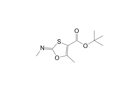 T-Butyl 5-methyl-2-methylimino-1,3-oxathiole-4-carboxylate