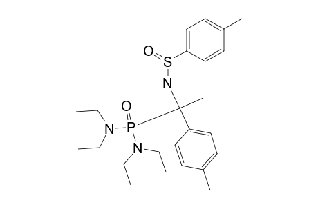 (-)-N,N-DIETHYL-N-(PARA-TOLUENESULFINYL)-2-AMINO-2-(PARA-TOLUENE)-ETHYLPHOSPHAMIDE