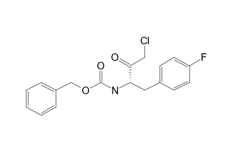 (3S)-3-Benzyloxycarbonylamino-1-chloro-4-(p-fluorophenyl)-2-butanone