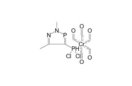 4-DICHLOROPHOSPHINO-2,5-DIMETHYL-1,2,3-DIAZAPHOSPHOLE-CHROMIUMPENTACARBONYL COMPLEX