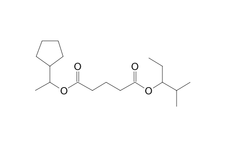 Glutaric acid, 1-cyclopentylethyl 2-methylpent-3-yl ester