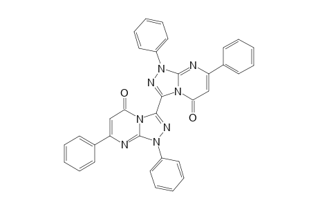 3-[1"-Phenyl-5H-[1,2,4]-triazolo[4,3-a](5"-oxo)pyrimidinyl]-3'-[7"-phenyl-5H-[1,2,4-triazolo]-[4,3-a](5"-oxo)pyrimidine