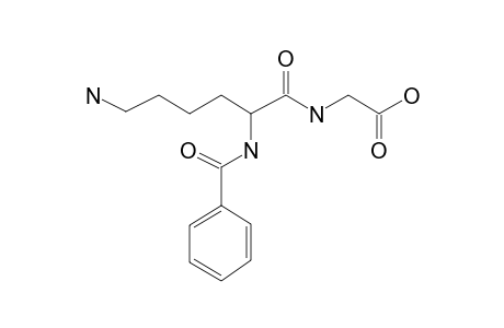 .alpha.-Benzoyllysylglycine