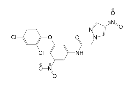 N-[3-(2,4-dichlorophenoxy)-5-nitrophenyl]-2-(4-nitro-1H-pyrazol-1-yl)acetamide