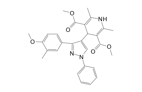 4-[3-(4-methoxy-3-methyl-phenyl)-1-phenyl-pyrazol-4-yl]-2,6-dimethyl-1,4-dihydropyridine-3,5-dicarboxylic acid dimethyl ester