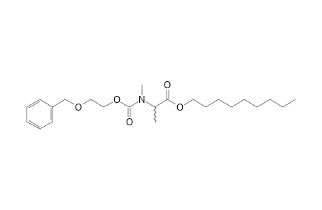 dl-Alanine, N-methyl-N-(2-benzyloxyethoxycarbonyl)-, nonyl ester