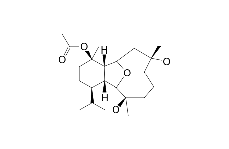 (1R*,4R*,5S*,6R*,8R*,12R*,13R*,14R*)-4-ACETOXYCLADIELLANE-8,12-DIOL