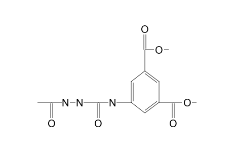 5-(3-acetamidoureido)isophthalic acid, dimethyl ester