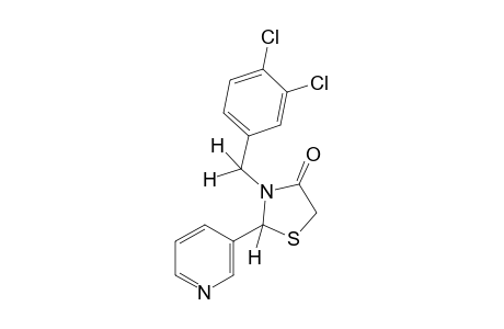 3-(3,4-dichlorobenzyl)-2-(3-pyridyl)-4-thiazolidinone