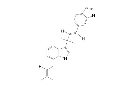 (E)-3-[3-(6-INDOLYL)-1,1-DIMETHYL-2-PROPENYL]-7-(3-METHYL-2-BUTENYL)-INDOLE;ANNONIDINE-D