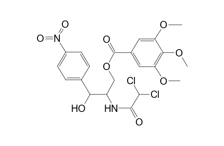 benzoic acid, 3,4,5-trimethoxy-, 2-[(2,2-dichloroacetyl)amino]-3-hydroxy-3-(4-nitrophenyl)propyl ester