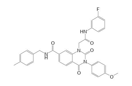 1-quinazolineacetamide, N-(3-fluorophenyl)-1,2,3,4-tetrahydro-3-(4-methoxyphenyl)-7-[[[(4-methylphenyl)methyl]amino]carbonyl]-2,4-dioxo-