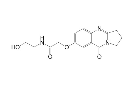acetamide, N-(2-hydroxyethyl)-2-[(1,2,3,9-tetrahydro-9-oxopyrrolo[2,1-b]quinazolin-7-yl)oxy]-