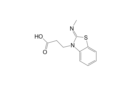 2-Methylimino-3-(2-carboxyethyl)benzothiazoline