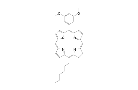 5-(3,5-Dimethoxyphenyl)-15-hexylporphyrin