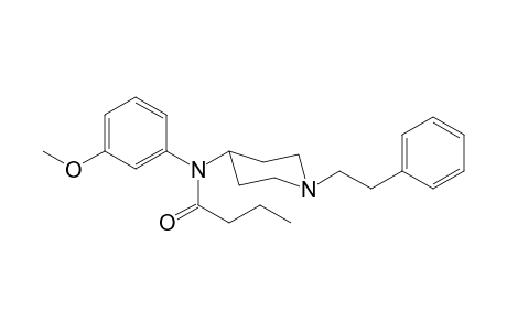 N-(3-Methoxyphenyl)-N-(1-phenethyl-4-piperidyl)butyramide