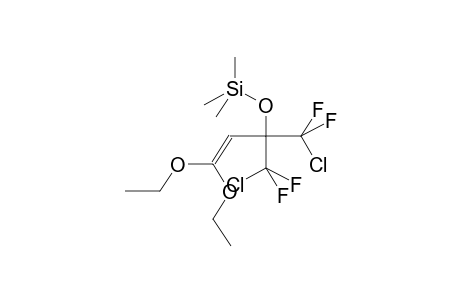 1,1-DIETHOXY-4,4-DIFLUORO-4-CHLORO-3-DIFLUOROCHLOROMETHYL-1-BUTENOL-3,TRIMETHYLSILYL ETHER