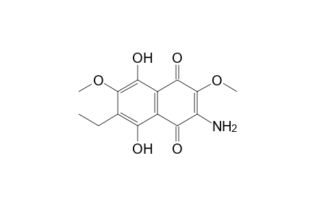 3-AMINO-6-ETHYL-5,8-DIHYDROXY-2,7-DIMETHOXY-1,4-NAPHTHOQUINONE