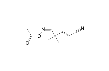 2-Pentenenitrile, 5-[(acetyloxy)imino]-4,4-dimethyl-, (E,Z)-