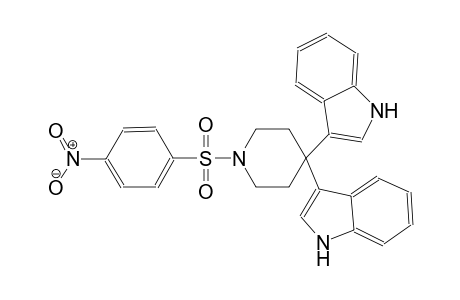 1H-indole, 3-[4-(1H-indol-3-yl)-1-[(4-nitrophenyl)sulfonyl]-4-piperidinyl]-