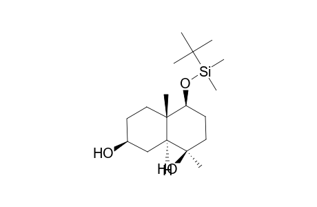 (1a.alpha.,4.beta.,4a.beta.,7.beta.,8a.alpha.)-4-[(tert-Butyldimethylsilyl)oxy]decahydro-1,4a-dimethyl-1,7-naphthalenediol