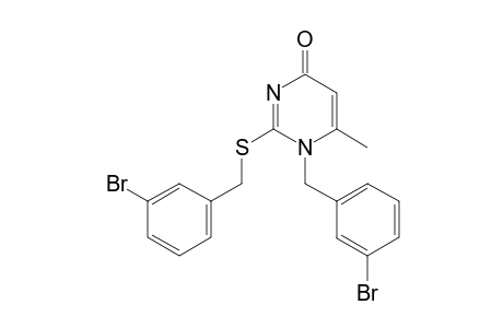 1-m-bromo-benzyl-2-m-bromo-benzylthio-6-methyluracil
