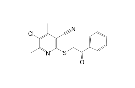 5-Chloro-4,6-dimethyl-2-(2-oxo-2-phenyl-ethylsulfanyl)-nicotinonitrile