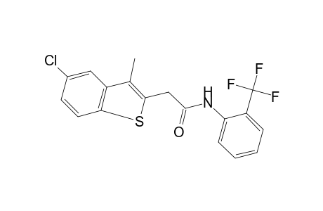 5-CHLORO-3-METHYL-alpha,alpha,alpha-TRIFLUOROBENZO[b]THIOPHENE-2-ACETO-o-TOLUIDIDE