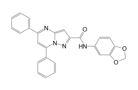 N-(1,3-benzodioxol-5-yl)-5,7-diphenylpyrazolo[1,5-a]pyrimidine-2-carboxamide