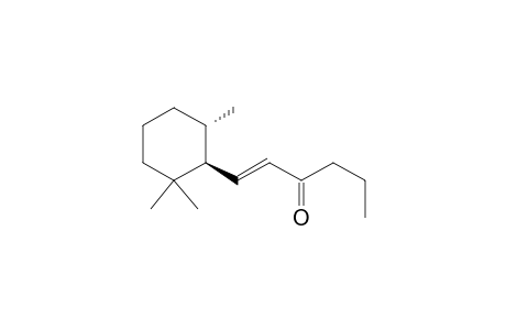 (+)-(1'S,6'S,E)-1-(2',2',6'-TRIMETHYLCYCLOHEXYL)-HEX-1-EN-3-ONE