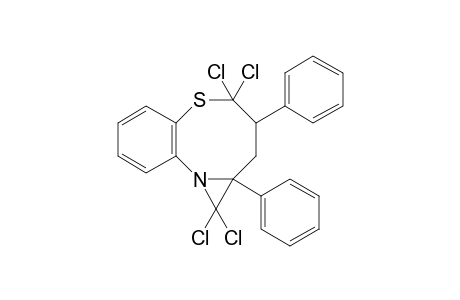 1,1,4,4-tetrachloro-1a,2,3,4-tetrahydro-1a,3-diphenyl-1H-azirino[2,1-e][1,6]benzothiazocine