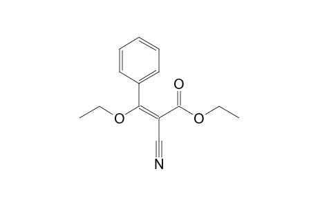 Ethyl 2-cyano-3-ethoxy-3-phenylpropenoate