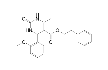 2-Phenylethyl 4-(2-methoxyphenyl)-6-methyl-2-oxo-1,2,3,4-tetrahydro-5-pyrimidinecarboxylate