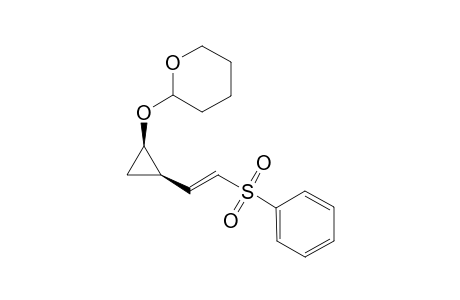 (cis)-1-[(Tetrahydropyranyl)oxy]-2-[2'-(phenylsulfonyl)ethenyl]-cyclopropane