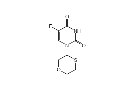 (+/-)-5-fluoro-1-(1,4-oxathian-3-yl)uracil