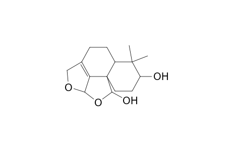 2H,9H-Benzo[e]furo[2,3,4-cd]isobenzofuran-6,9-diol, 4,4a,5,6,7,8,10a,10b-octahydro-5,5-dimethyl-