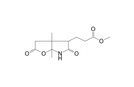 3-(3a,6a-Dimethyl-2,5-dioxo-hexahydro-furo[2,3-b]pyrrol-4-yl)-propionic acid, methyl ester