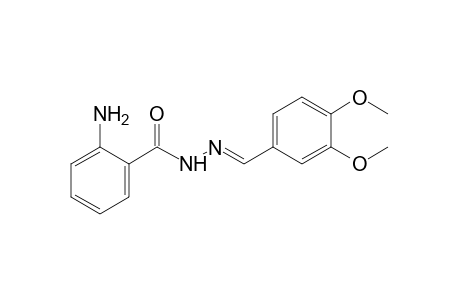 Anthranilic acid, veratrylidenehydrazide