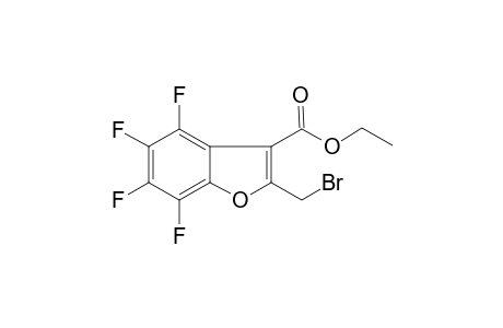 Benzofurane-3-carboxylic acid, 2-bromomethyl-4,5,6,7-tetrafluoro-, ethyl ester