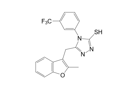 5-[(2-methyl-3-benzofuranyl)methyl]-4-(alpha,alpha,alpha-trifluoro-m-tolyl)-4H-1,2,4-triazole-3-thiol