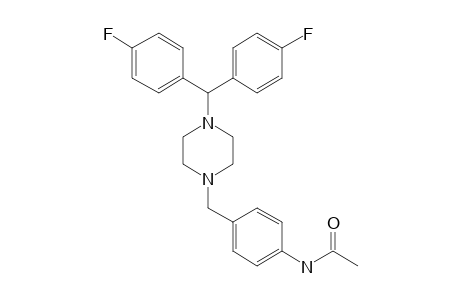 4-((4-(bis(4-Fluorophenyl)methyl)piperazin-1-yl)methyl)aniline, N-acetyl