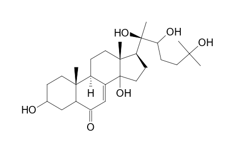 Cholest-7-en-6-one, 3,14,20,22,25-pentahydroxy-, (3.beta.,5.beta.,22R)-