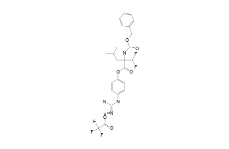 4-GUANIDINOPHENYL-N-(BENZYLOXYCARBONYL)-(ALPHA-DIFLUOROMETHYL)-LEUCINATE-TRIFLUOROACETATE