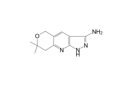 7,7-Dimethyl-1,5,7,8-tetrahydropyrano[4,3-b]pyrazolo[4,3-e]pyridin-3-amine