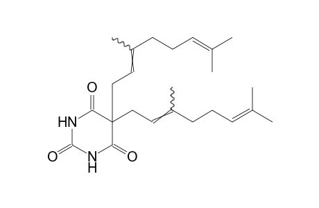 5,5-bis(3,7-Dimethyl-2,6-octadienyl)barbituric acid