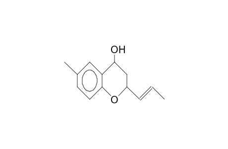 2H-1-Benzopyran-4-ol, 3,4-dihydro-6-methyl-2-(1-propenyl)-