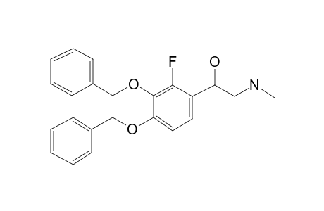 Benzeneethanamine, 3,4-dibenzyloxy-2-fluoro-.beta.-hydroxy-N-methyl-