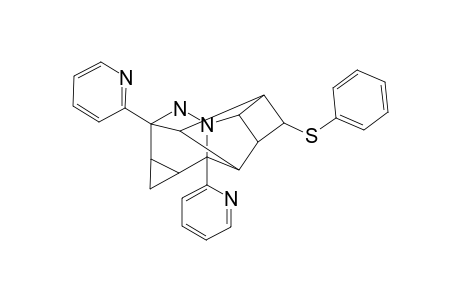 2,5,7-Metheno-1H-cyclobuta[4,5]pyrrolo[1,2-b]cyclopropa[d]pyridazine, decahydro-6-(phenylthio)-2,7a-di-2-pyridinyl-, (1a.alpha.,2.beta.,4a.beta.,5.alpha.,6.alpha.,6a.beta.,7.alpha.,7a.beta.,7b.alpha.,8R*)-