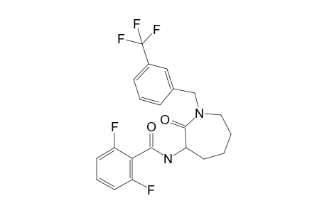 2,6-Difluoro-N-{2-oxo-1-[3-(trifluoromethyl)benzyl]azepan-3-yl}benzamide